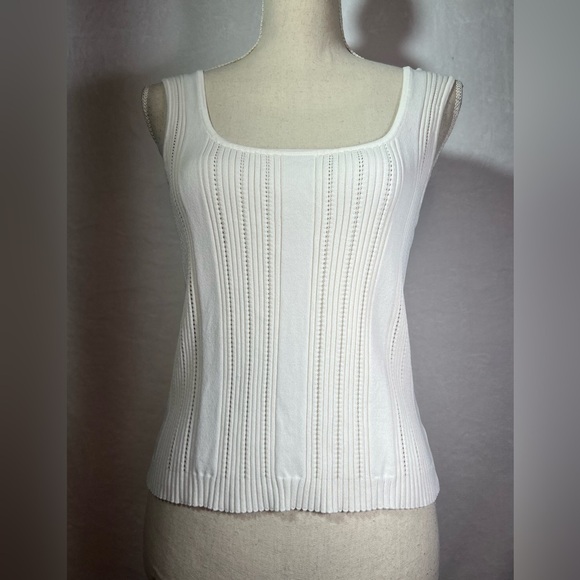 89th & Madison Off-White Tank Sweater Women’s Size Small - Picture 7 of 7
